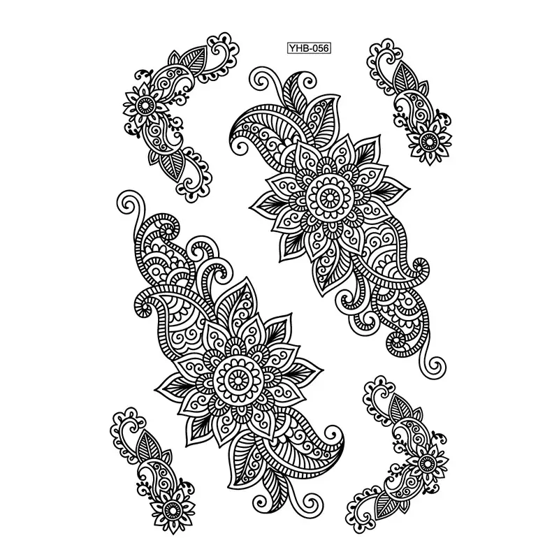 Lace tattoo stickers factory spot wholesale tattoo stickers large favorably bride tattoo stickers