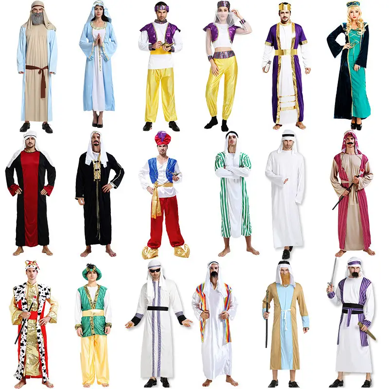 Halloween Costume Blue White Long Sleeve Vest - Image 14