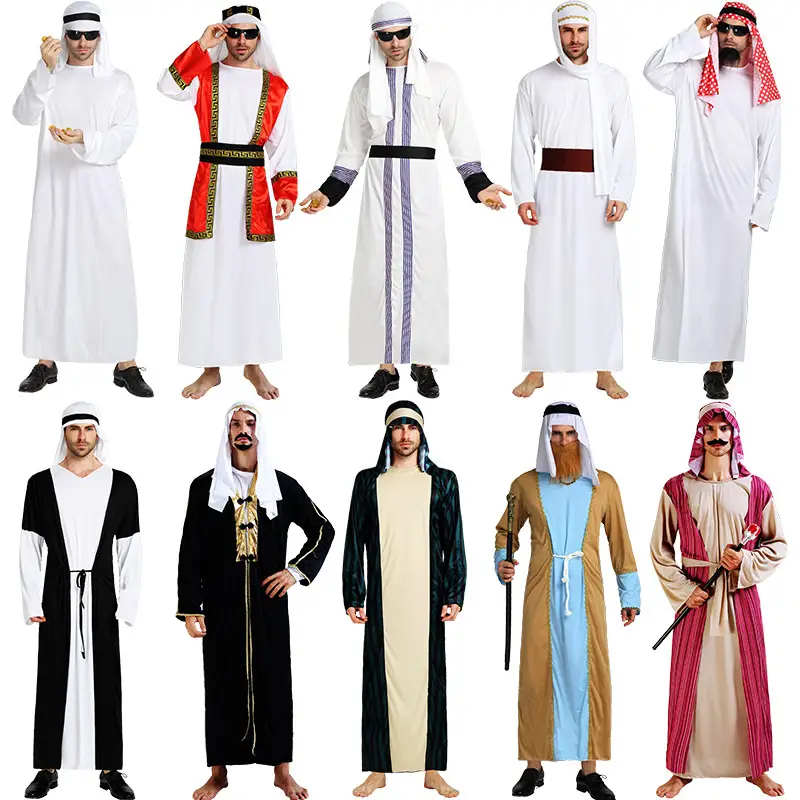 Halloween Costume Blue White Long Sleeve Vest - Image 15