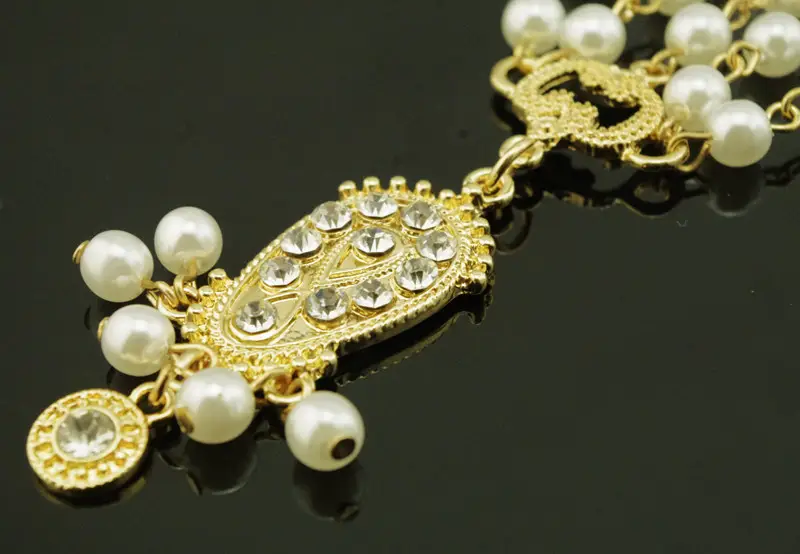 Vintage Gothic Pearl Necklace Set for Women — feature 14