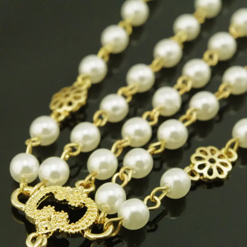 Vintage Gothic Pearl Necklace Set for Women — feature 15