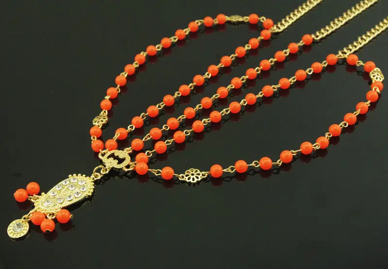 Vintage Gothic Pearl Necklace Set for Women — feature 18
