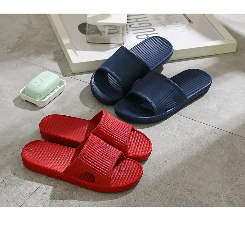 Eva Sandals Manufacturer Wholesale Simple and Fashionable Home Couple Non-Slip Bathroom Slippers Women's Home Men's Slippers — feature 3