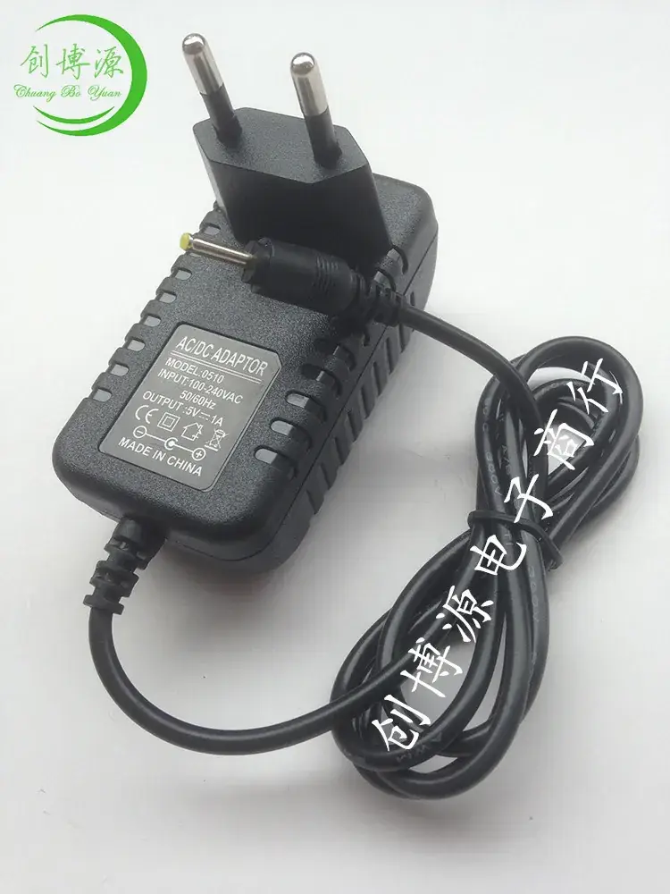 European Plug 5V1A Tablet Charger 2.5x0.7A