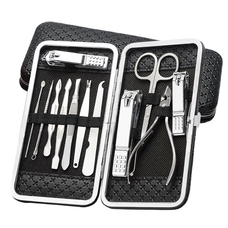 Stainless Steel Nail Clippers & Eyebrow Tools Set - Image 6