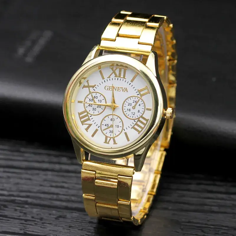 Women's Silver Steel Watch with Roman Numeral & Three Subdials - Image 5