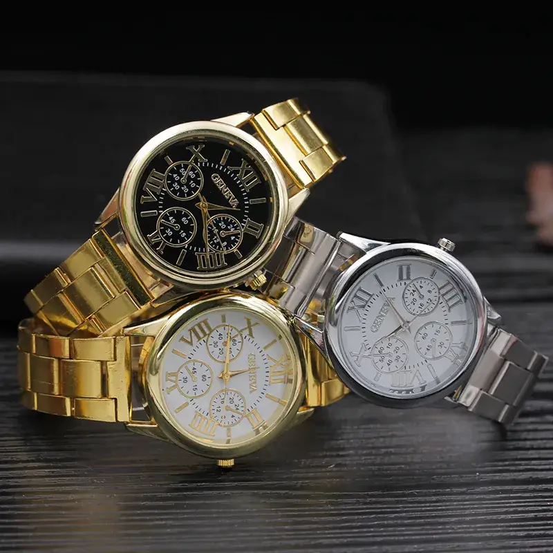 Women's Silver Steel Watch with Roman Numeral & Three Subdials - Image 7