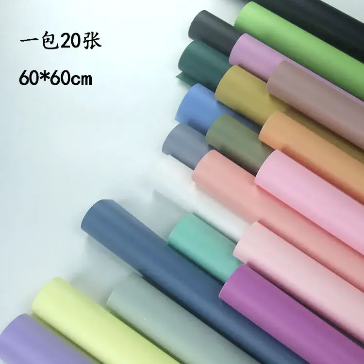 Black Solid Fog Paper for Bouquet Wrapping - Image 40
