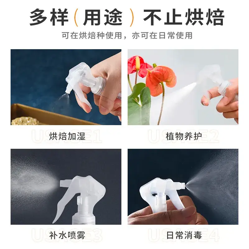 Hand Pressure Spray Bottle 200ml Clear Glass - Image 3