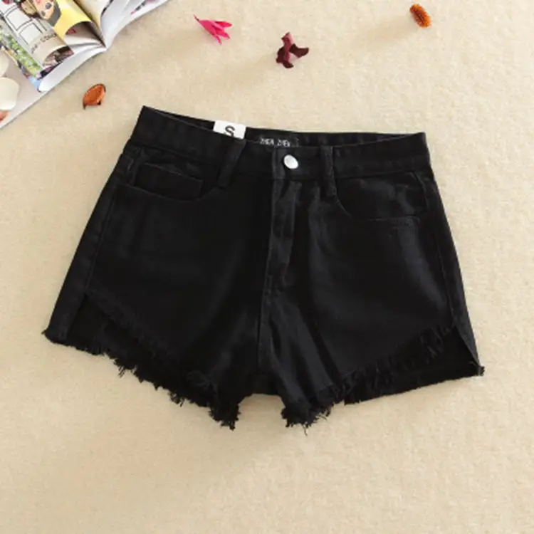 2023 Summer Loose Front Denim Shorts Women Wide Leg - Image 6
