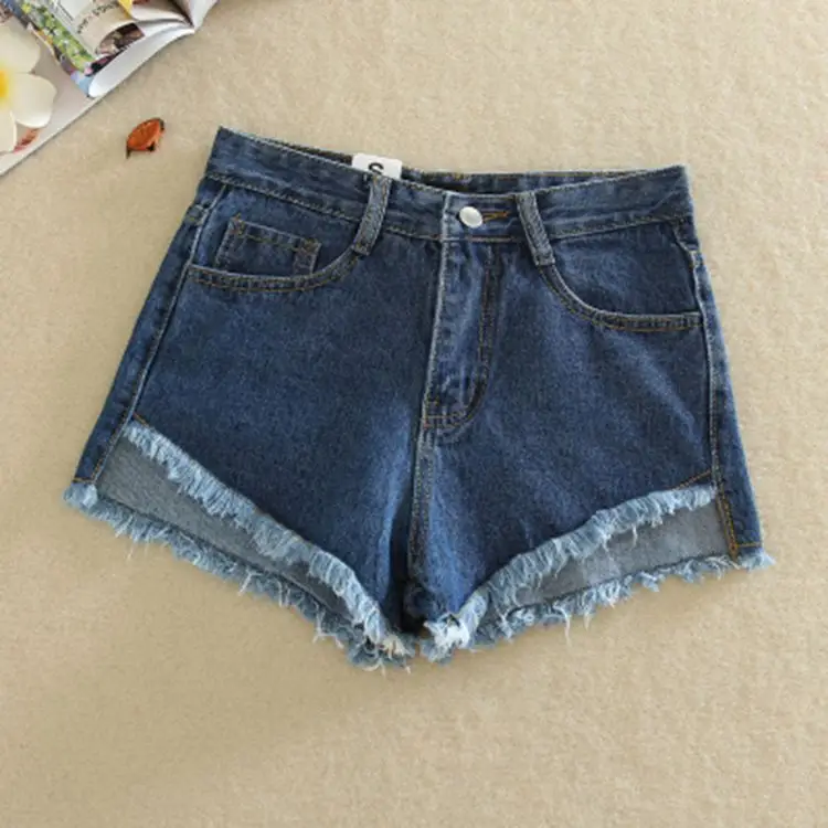 2023 Summer Loose Front Denim Shorts Women Wide Leg - Image 7