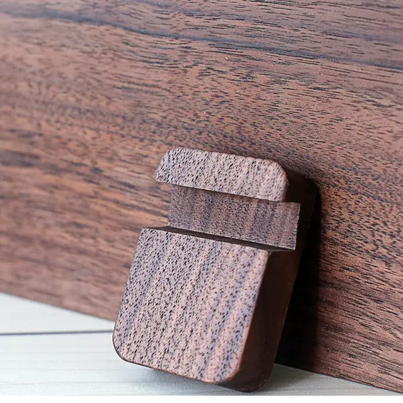 Wooden Mobile Phone Holder Keychain Compact Portable - Image 7