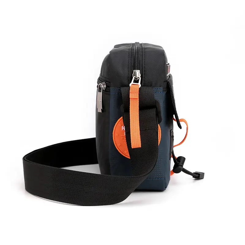 Men's Waterproof Red Nylon Shoulder Crossbody Bag - Image 9
