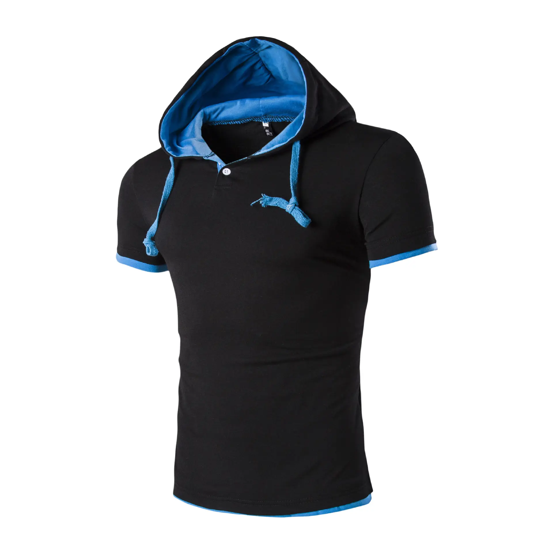 Red Hooded T-Shirt for Men Casual Wear