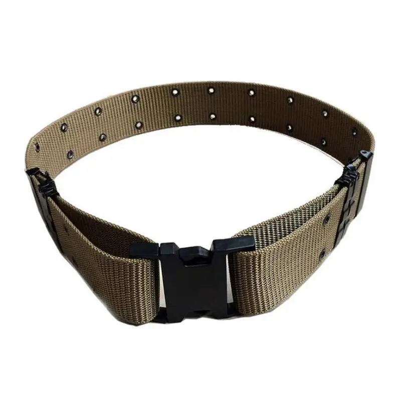 Black Tactical Belt 5cm Double Row Hole Quick Release - Image 3