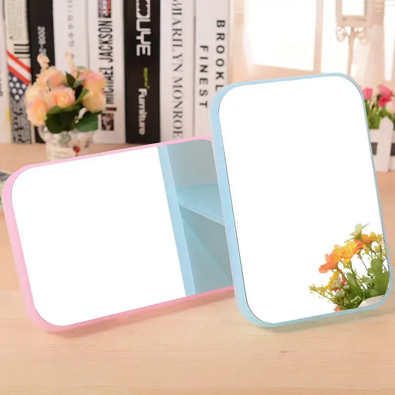 Simple Makeup Mirror with Plastic Bracket for Home Use - Image 4
