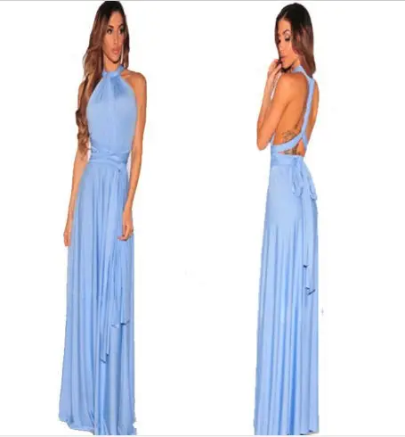 Green Crossback Long Maxi Dress for Women — feature 22