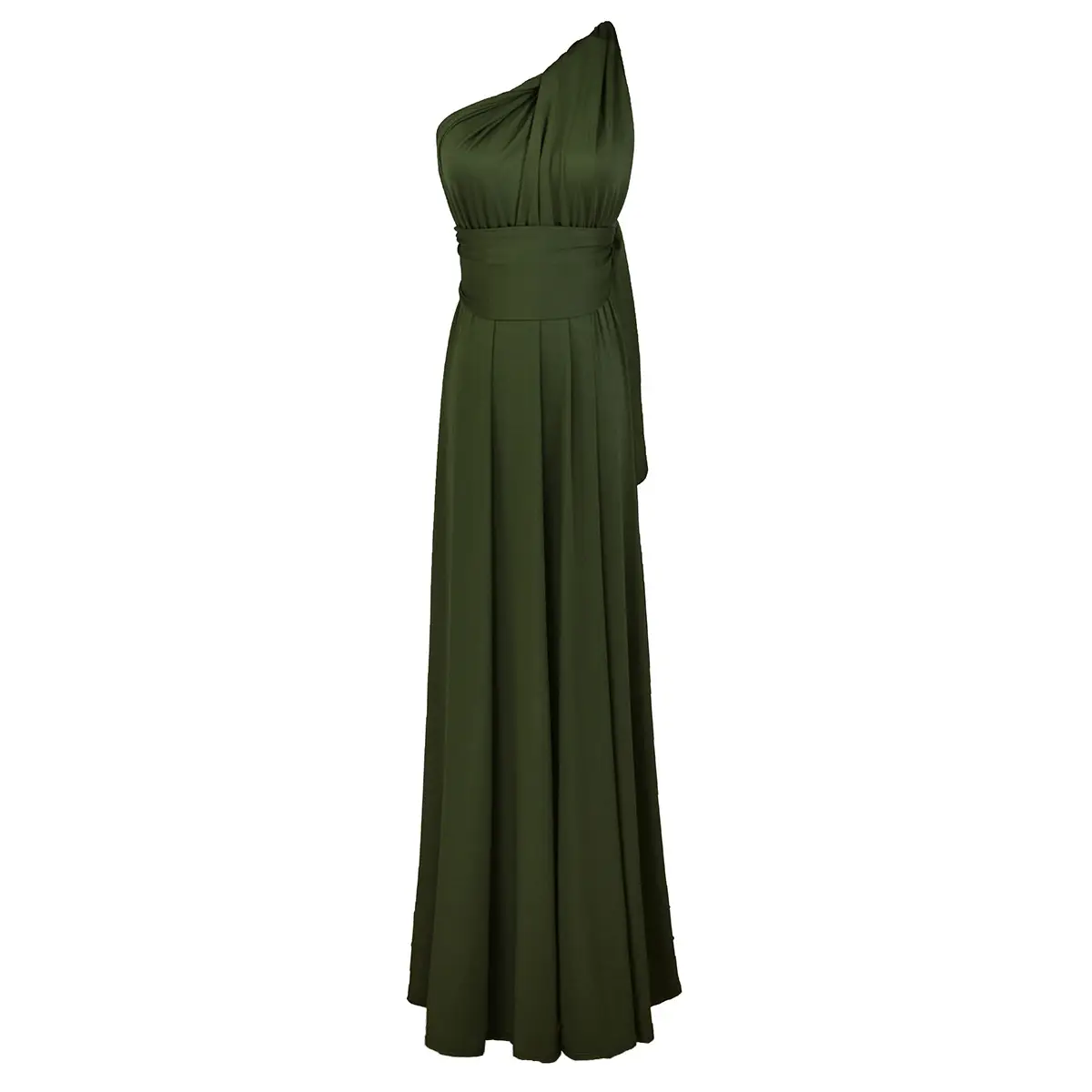 Green Crossback Long Maxi Dress for Women - Image 21