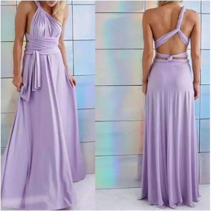 Green Crossback Long Maxi Dress for Women - Image 6