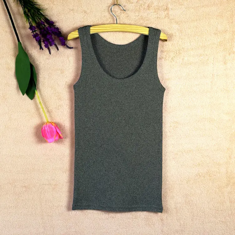 Pure Cotton White Sleeveless Vest Large - Image 4