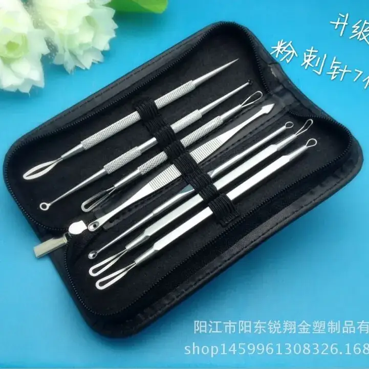 7-Piece Stainless Steel Acne Needle Set