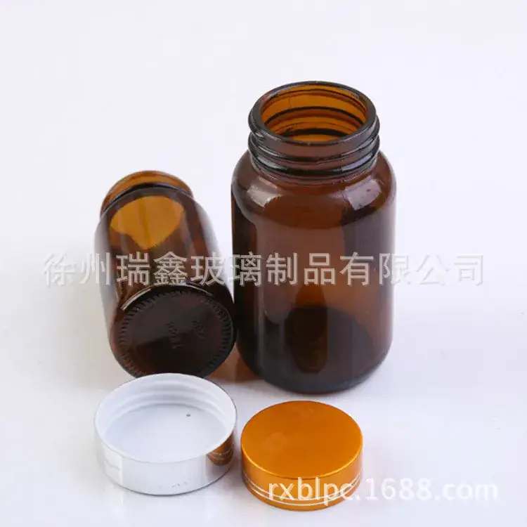 Wholesale Sealed Medicine Bottles with Lids, Transparent Glass, Lead-Free, Mini Brown Capsule - Image 5