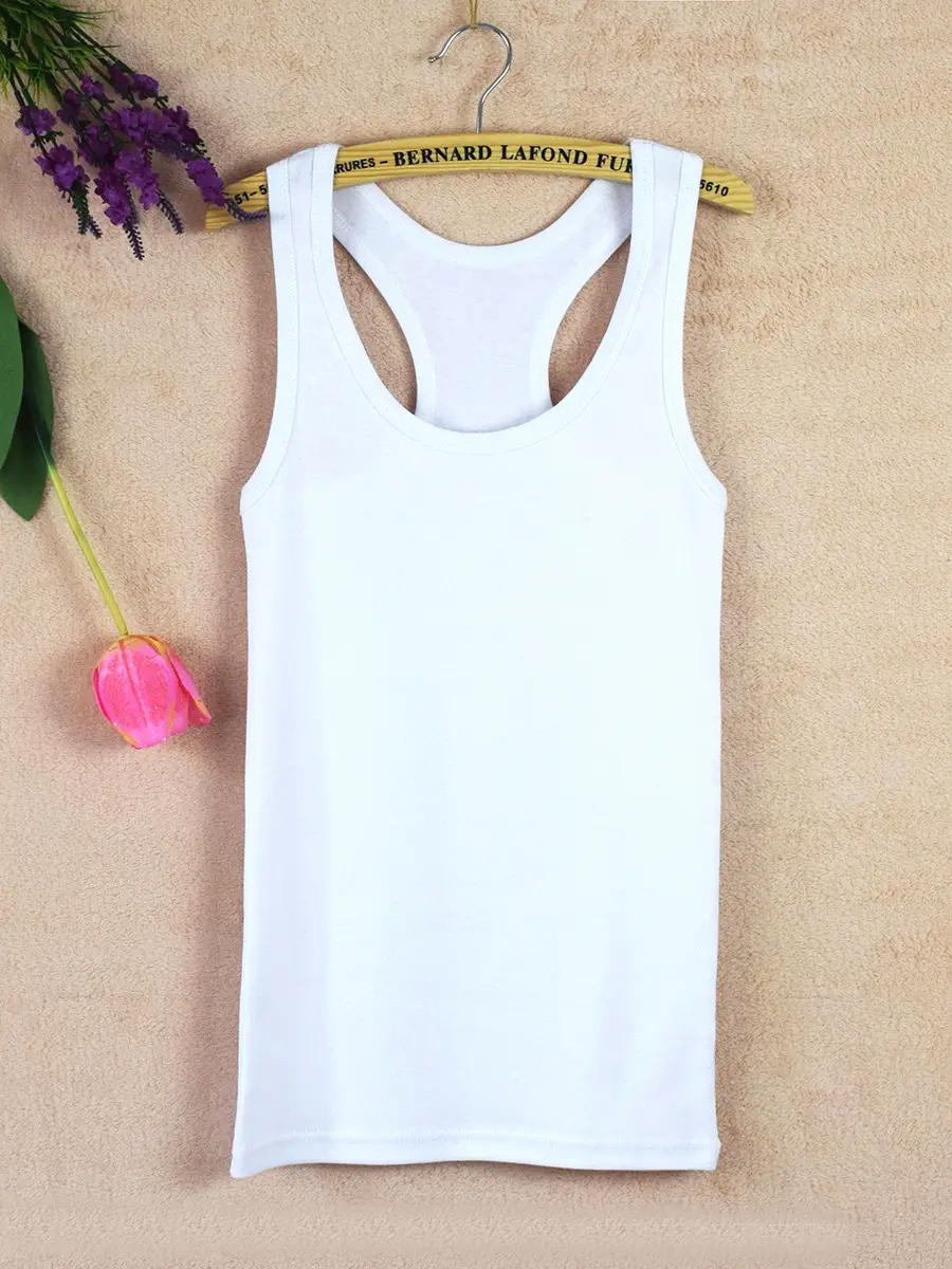 Women's Pink I-Shaped Cotton Vest Large - Image 29
