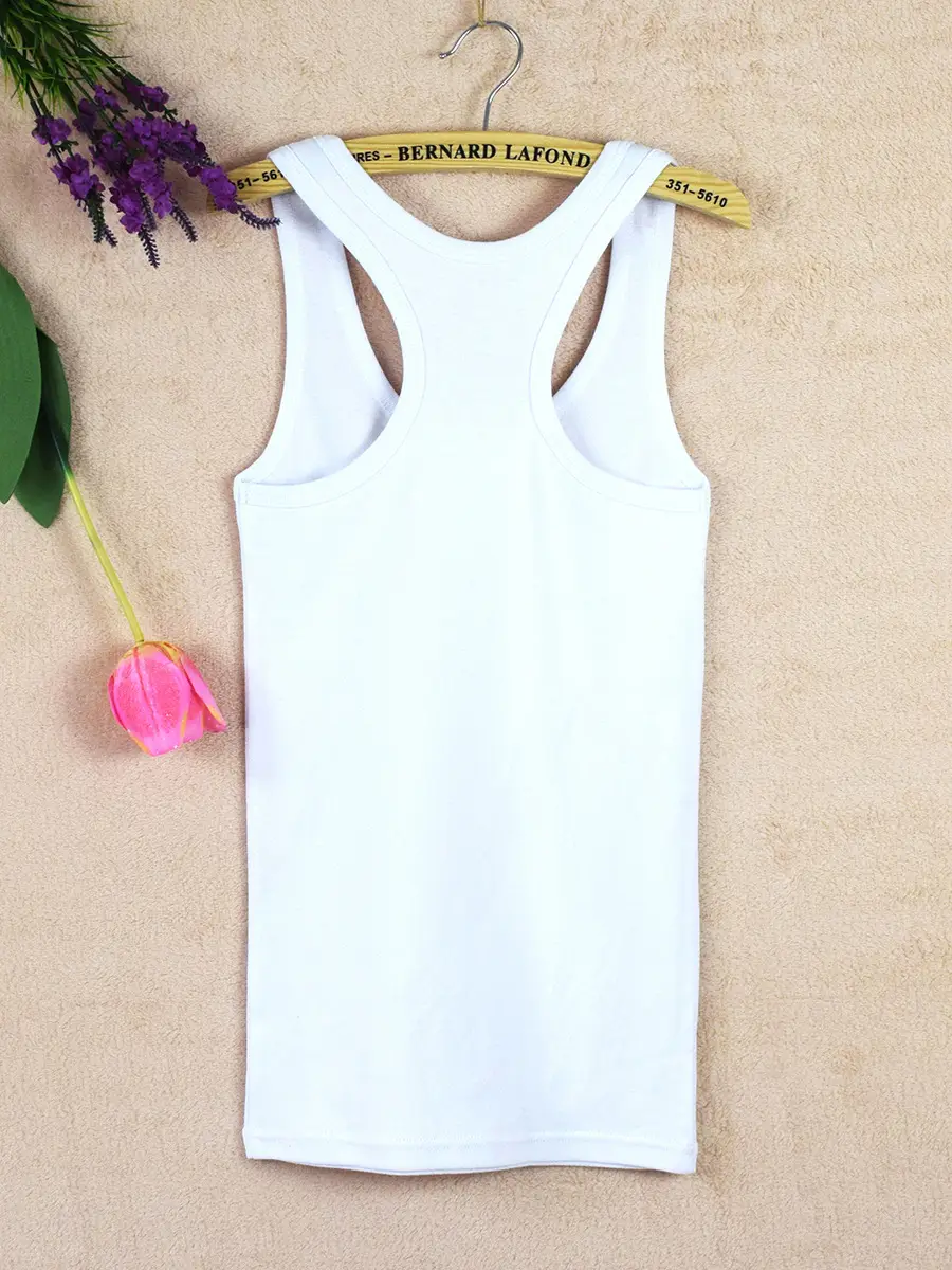 Women's Pink I-Shaped Cotton Vest Large - Image 30
