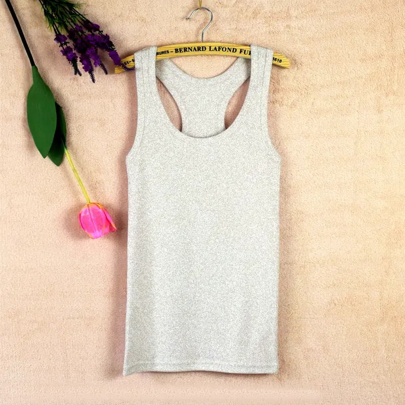 Women's Pink I-Shaped Cotton Vest Large - Image 11