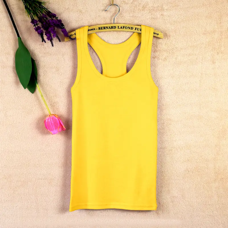 Women's Pink I-Shaped Cotton Vest Large - Image 12