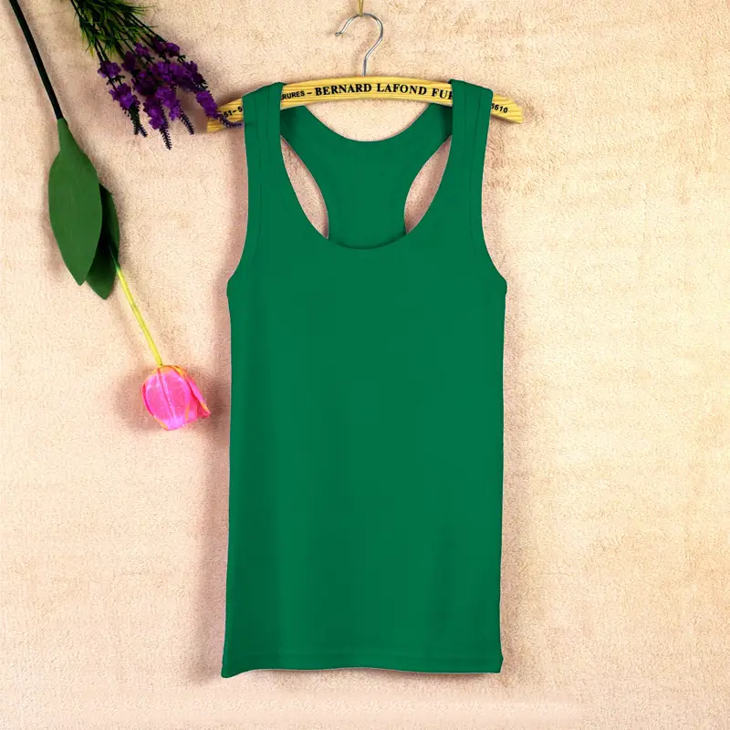 Women's Pink I-Shaped Cotton Vest Large - Image 19