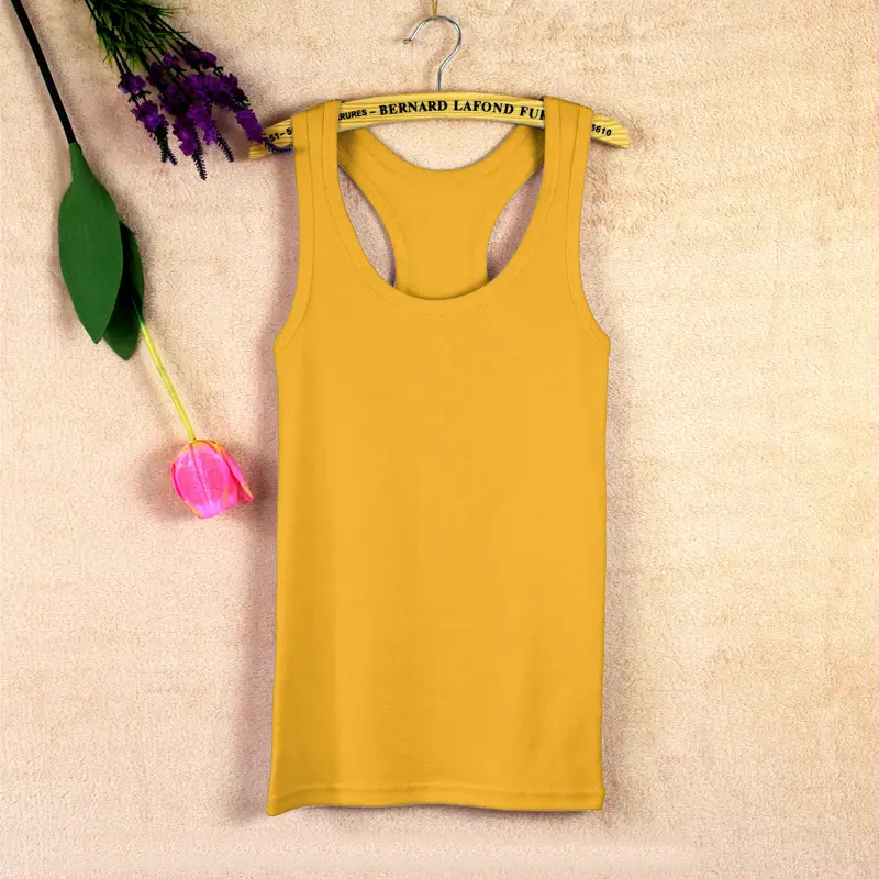 Women's Pink I-Shaped Cotton Vest Large - Image 20
