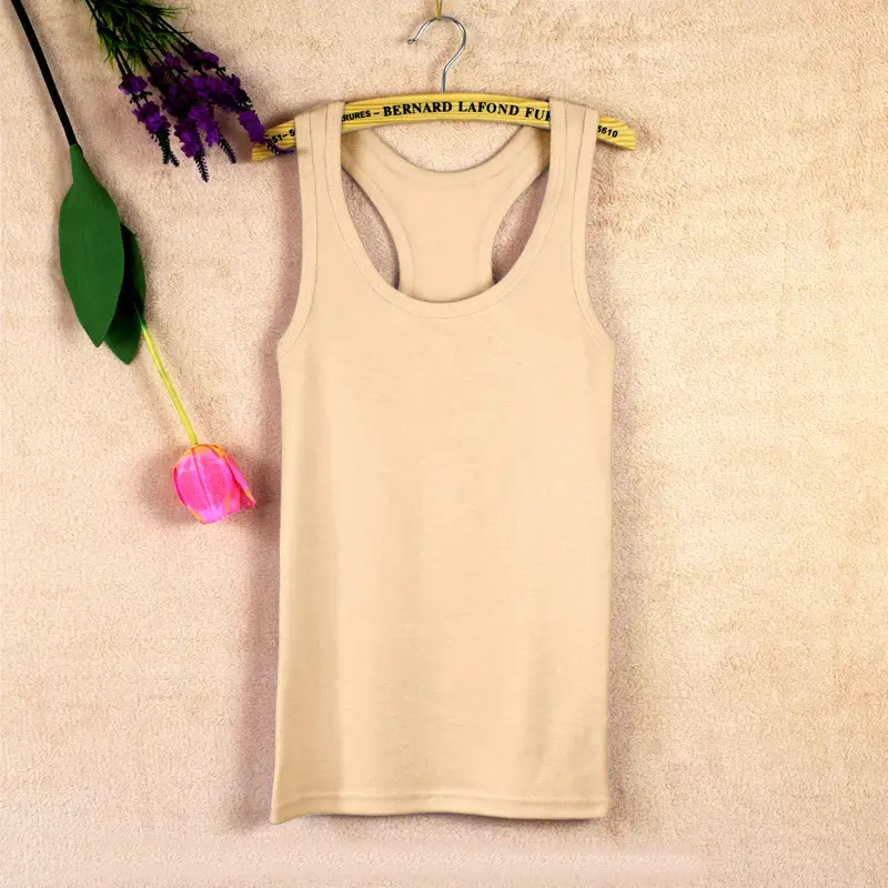 Women's Pink I-Shaped Cotton Vest Large - Image 22
