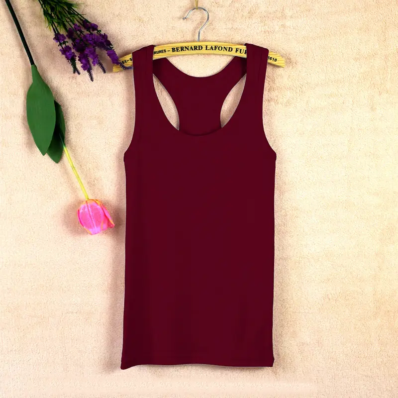 Women's Pink I-Shaped Cotton Vest Large - Image 24