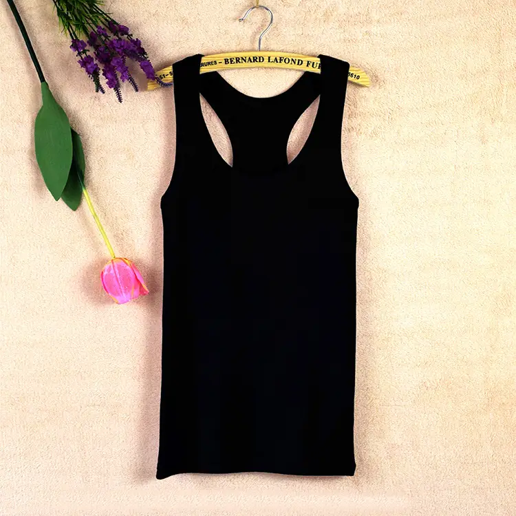 Women's Pink I-Shaped Cotton Vest Large - Image 3
