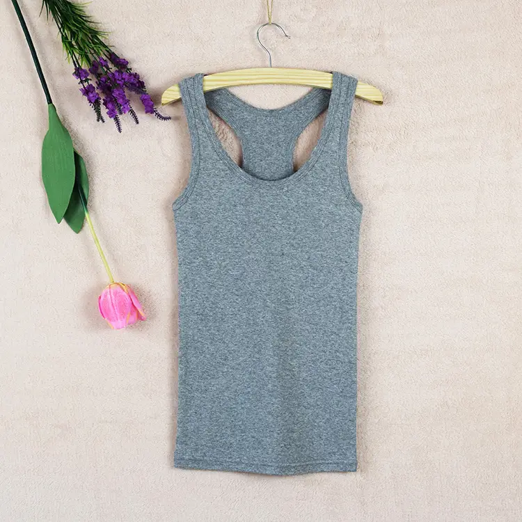 Women's Pink I-Shaped Cotton Vest Large - Image 4
