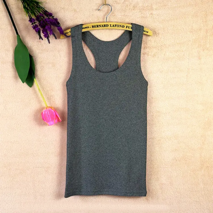 Women's Pink I-Shaped Cotton Vest Large - Image 5