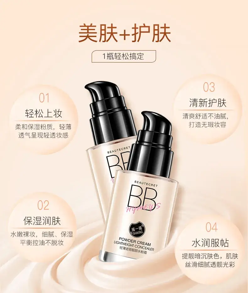Nude Makeup Gouache BB Cream Foundation Liquid Concealer — feature 12