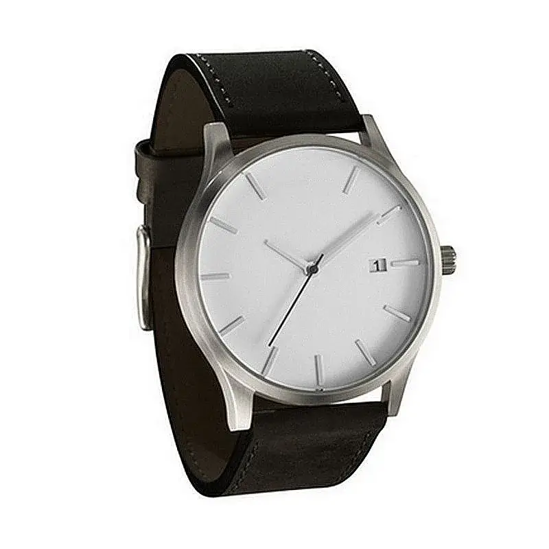 Men's Black Ceramic Dial Watch with Red Second Hand - Image 5