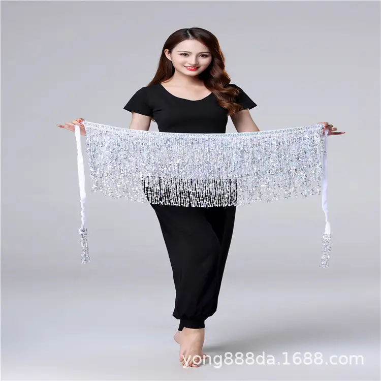 Halloween Belly Dance Costume with Sequins & Tassels - Image 35