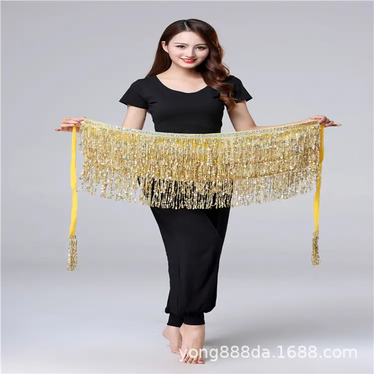 Halloween Belly Dance Costume with Sequins & Tassels - Image 36