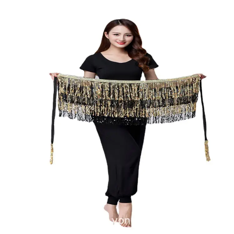 Halloween Belly Dance Costume with Sequins & Tassels - Image 38