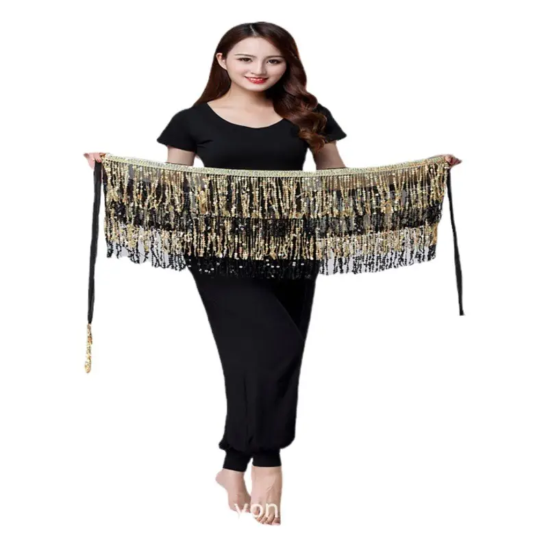 Halloween Belly Dance Costume with Sequins & Tassels