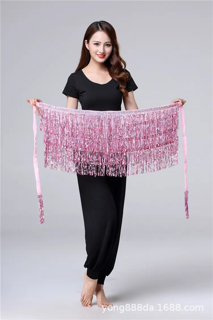 Halloween Belly Dance Costume with Sequins & Tassels - Image 10