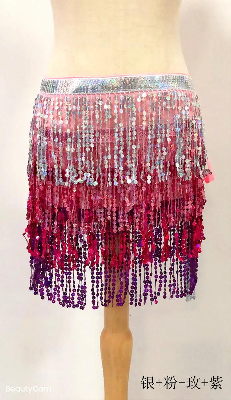 Halloween Belly Dance Costume with Sequins & Tassels - Image 16
