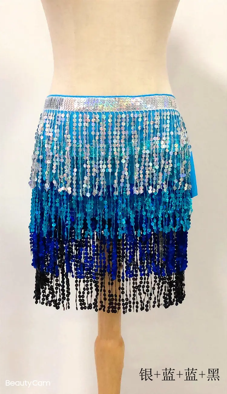 Halloween Belly Dance Costume with Sequins & Tassels - Image 17