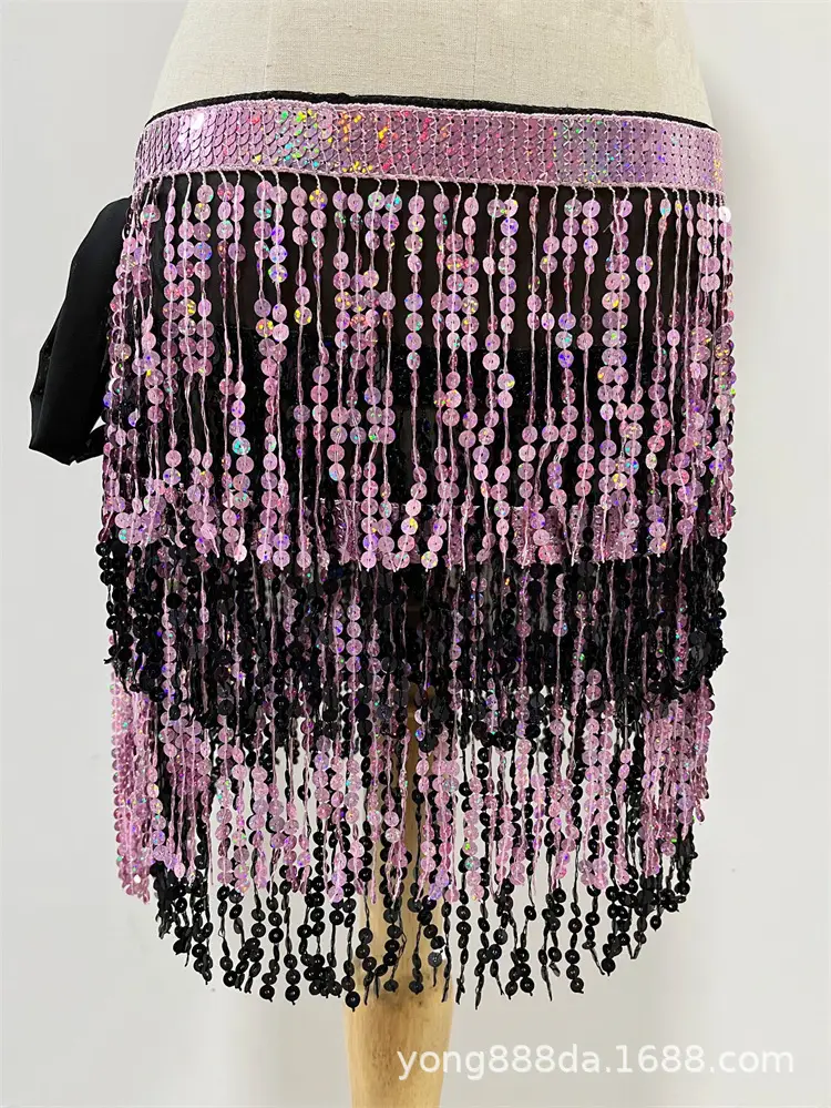 Halloween Belly Dance Costume with Sequins & Tassels - Image 20