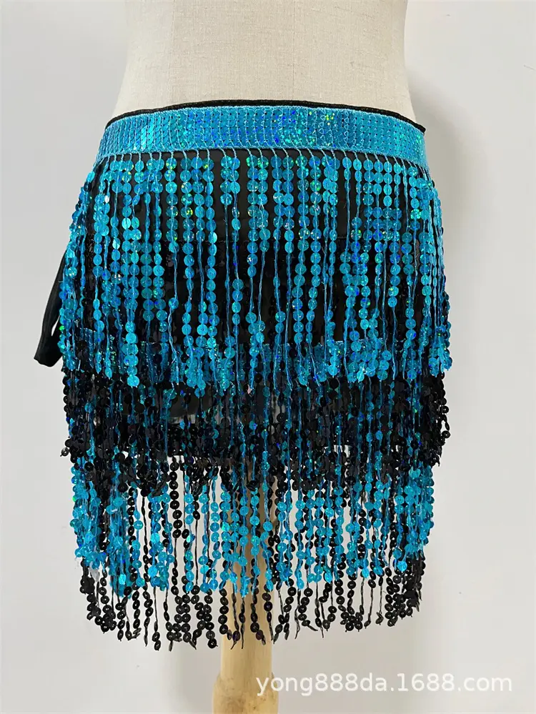 Halloween Belly Dance Costume with Sequins & Tassels - Image 21