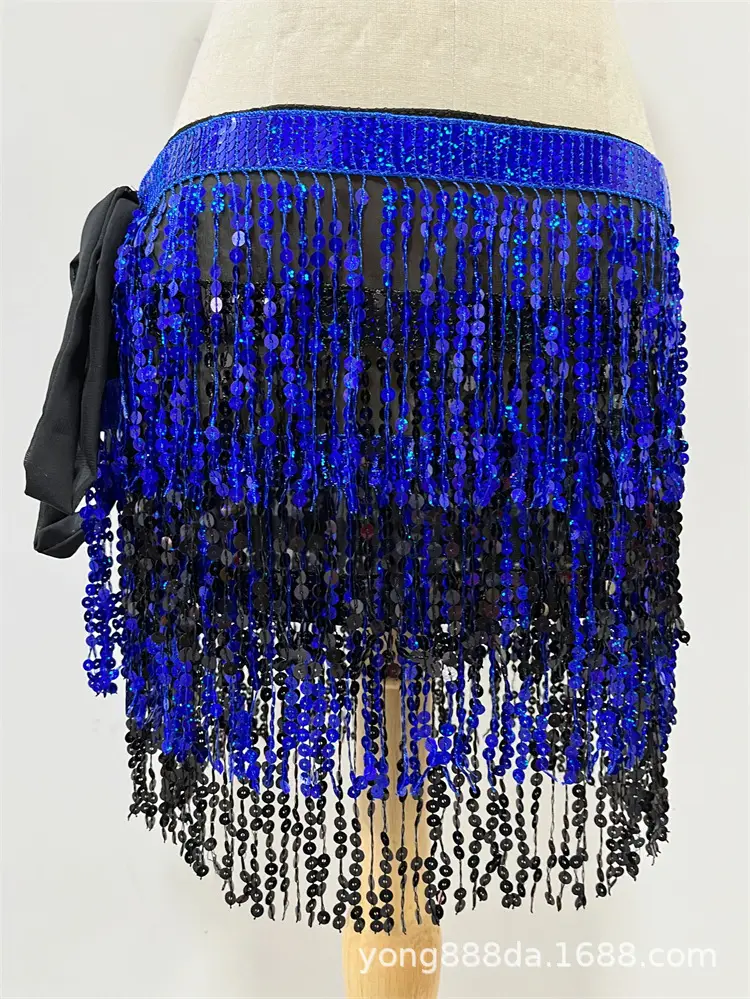 Halloween Belly Dance Costume with Sequins & Tassels - Image 22