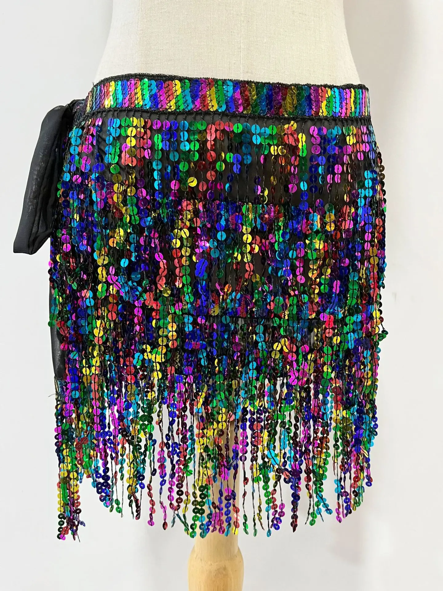 Halloween Belly Dance Costume with Sequins & Tassels - Image 25
